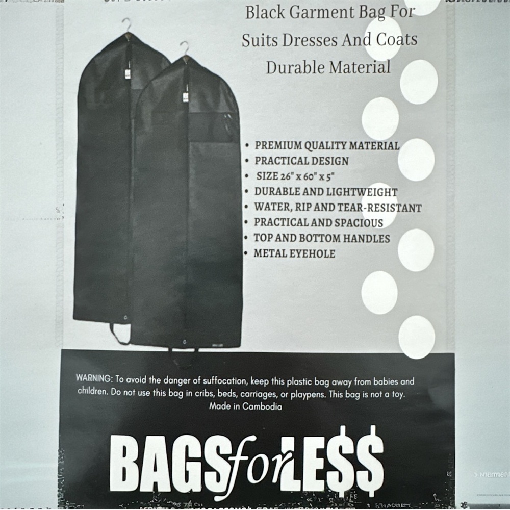 Wedding Formal Dress Bridal‎ Gown Dust-Tear-Water Proof Storage Garment Bag NWT